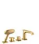 AXOR-HG-AXOR-Citterio-E-4-Loch-Wannenrandarmatur-mit-Thermostat-Brushed-Brass-36411950 gallery number 1